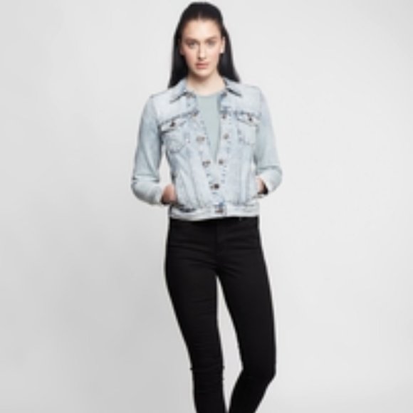 NWT GAP DENIM 1969 Women XS Icon Denim Jean Jacket - Picture 4 of 9